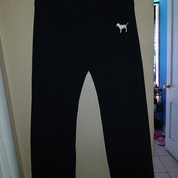 PINK Victoria's Secret Black Track Pants - Picture 1 of 3